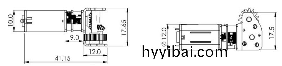 萬(wan)至達電機外形(xing)圖 