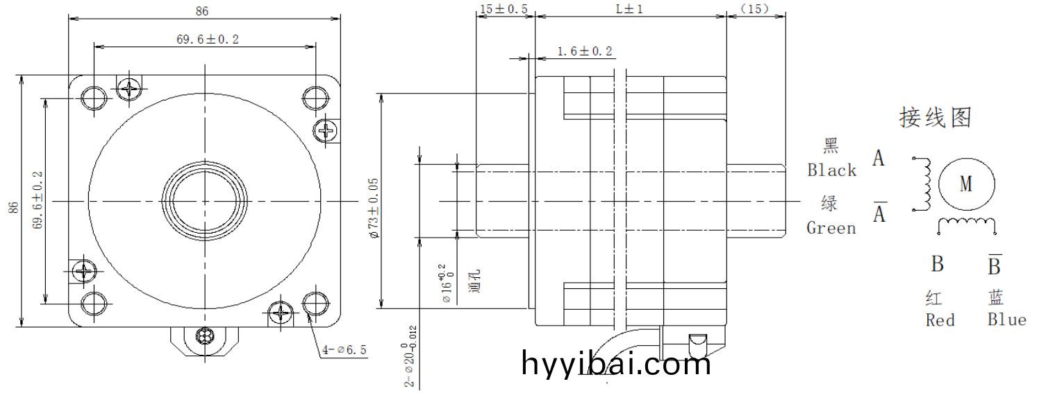 86係列空心軸電機結構