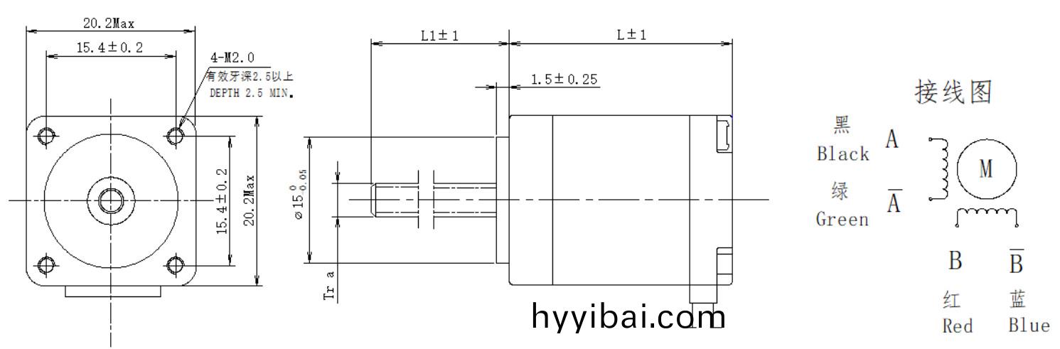 20係列絲桿電機結(jie)構
