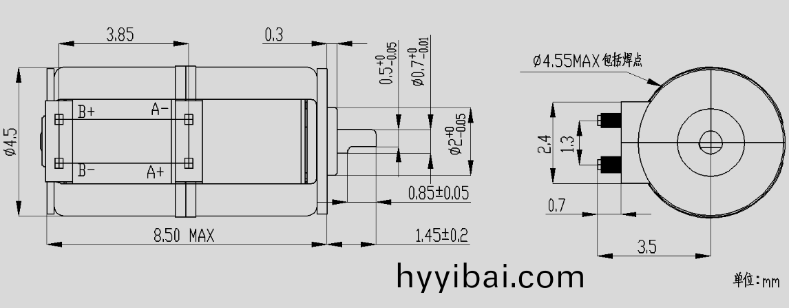 OT-SM4.4步進電機_4mm微型步(bu)進(jin)電機_鏡(jing)頭馬達-萬至達電(dian)機