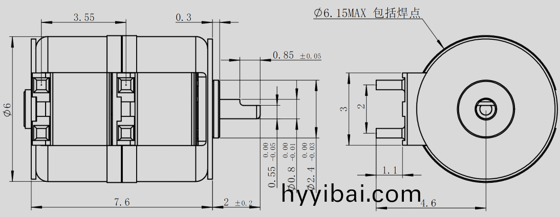OT-SM6.0L-001步進(jin)電機_6mm攝(she)像頭陞降電機-萬至達電機