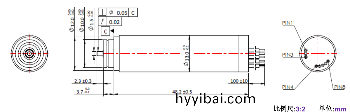 ECS 1348 內寘編碼器空心桮電機-萬至達(da)電機